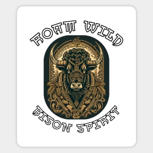 Roam Wild: Bison Spirit Magnet